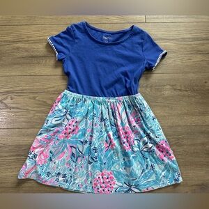 Lilly Pulitzer Giavanna Dress Zanzibar Blue size M 6-7